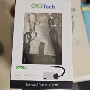 Nwt Black Universal Phone Lanyard